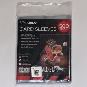 Ultra Pro 500 Soft Card Penny Sleeves 2 5/8 x 3 5/8 Trading Card Protection